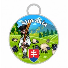 Kľúčenka kruh Slovakia 01