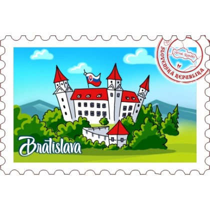Magnetka známka Bratislava 12