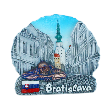 Magnetka Bratislava Michalská brána čb kompozitná